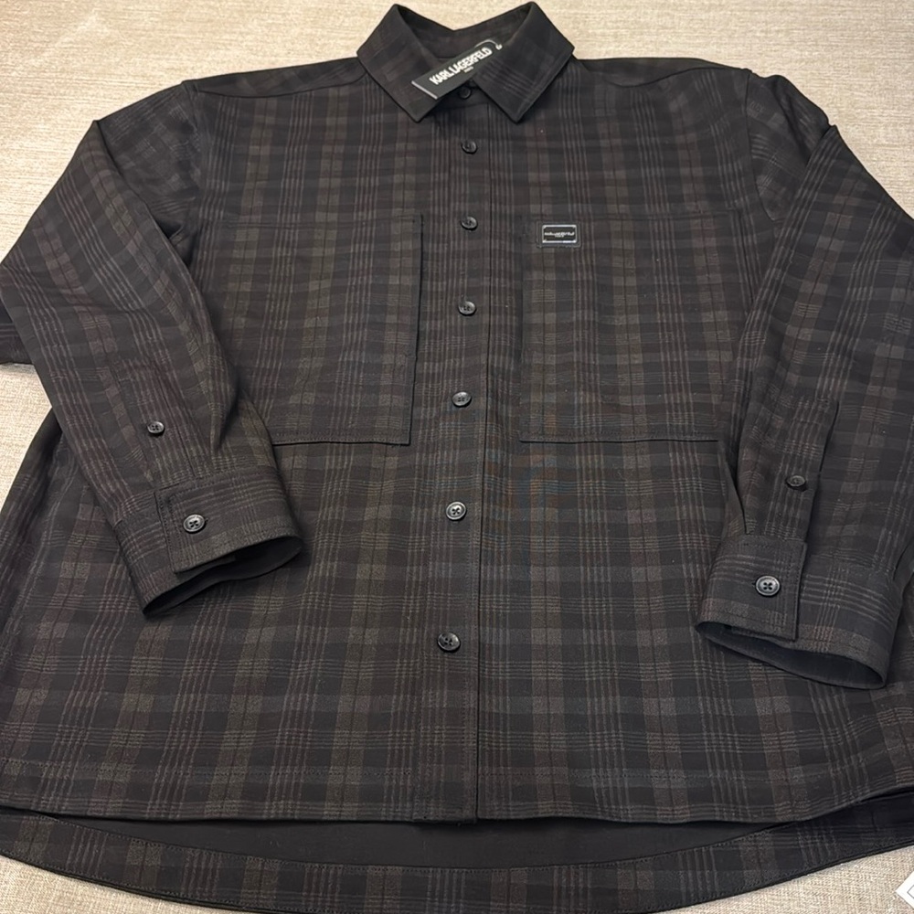 Karl Lagerfeld Men’s M Button up shirt/jacket / NWT (Sample)